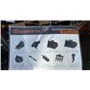 Image 1 : AGT 12EX-ATA MINI EXCAVATOR ATTACHMENT SET- 3 BUCKETS, QUICK COUPLER, GRABBER, RIPPER, RAKE, AUGER