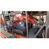 Image 1 : AGT INDUSTRIAL YSRT14 RED GAS POWERED RUBBER TRACK RIDE ON HYDRAULIC MINI SKID STEER/LOADER WITH