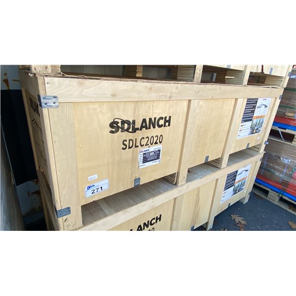 SDLANCH SDLC2020 20' X 20' ALL STEEL HIGH END CARPORT W/ OPEN SIDE WALLS *IN WOODEN CRATE*