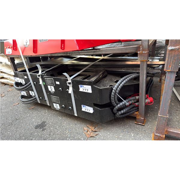SF60 SKID STEER HYDRAULIC SIDE SHIFT FORK ATTACHMENT SET