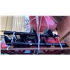 Image 1 : GIYI RED SKID STEER HYDRAULIC AUGER ATTACHMENT SET WITH 3 RODS