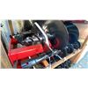 Image 2 : GIYI RED SKID STEER HYDRAULIC AUGER ATTACHMENT SET WITH 3 RODS