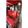 Image 4 : GIYI RED SKID STEER HYDRAULIC AUGER ATTACHMENT SET WITH 3 RODS
