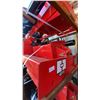 Image 2 : GIYI RED SKID STEER HYDRAULIC AUGER ATTACHMENT SET WITH 3 RODS