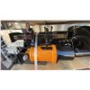 Image 2 : GIYI C-10 MINI EXCAVATOR ATTACHMENT SET- 2 BUCKETS, GRABBER, RAKE, RIPPER, QUICK CONNECT, AUGER &