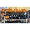 Image 1 : GIYI C-10 MINI EXCAVATOR ATTACHMENT SET- 2 BUCKETS, GRABBER, RAKE, RIPPER, QUICK CONNECT, AUGER &