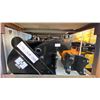 Image 2 : GIYI C-10 MINI EXCAVATOR ATTACHMENT SET- 2 BUCKETS, GRABBER, RAKE, RIPPER, QUICK CONNECT, AUGER &