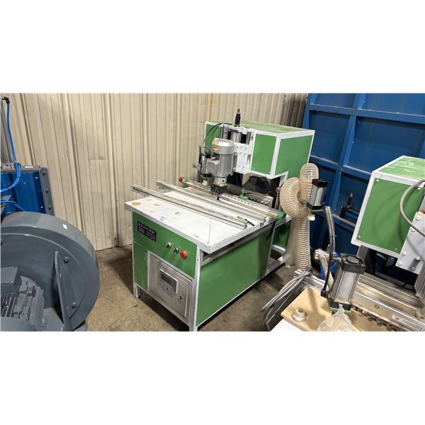 HEAVY DUTY INDUSTRIAL WOODWORKING 17 HEAD HINGE BORING AND DRILLING MACHINE MEASURES APPROX