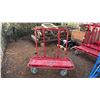 Image 1 : ULINE TURNER RED METAL HEAVY DUTY DRYWALL CART