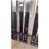 Image 2 : PAIR OF BLACK 10FT FORKLIFT FORK EXTENSIONS