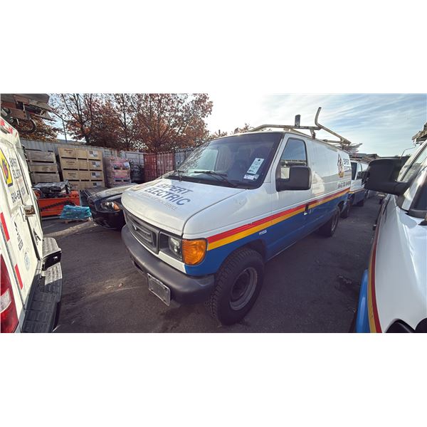 2006 FORD E250, 2DR CARGO VAN, WHITE, VIN 1FTNE24W86HA19181,