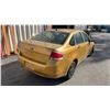 Image 3 : 2009 FORD FOCUS SE, 4DRSD, YELLOW, VIN 1FAHP35N89W136994,