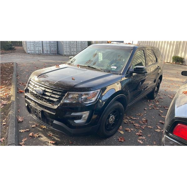 2018 FORD EXPLORER, 4DRSW, BLACK, VIN 1FM5K8AR1JGC08310,