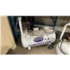 Image 1 : CHMAIRSS WHITE MOBILE INDUSTRIAL HORIZONTAL HEAVY DUTY COMPRESSOR TANK