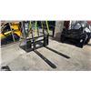 Image 1 : AGT INDUSTRIAL SAII100 SKID STEER PALLET FORK ATTACHMENT WITH 48" FORKS