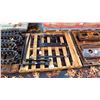 Image 1 : SET OF BLACK SKID STEER FORK ATTACHMENTS WITH CARRIAGE FRAME