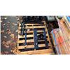 Image 2 : SET OF BLACK SKID STEER FORK ATTACHMENTS WITH CARRIAGE FRAME