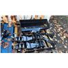 Image 1 : PALLET OF MINI EXCAVATOR ATTACHMENTS INCLUDING BUCKET, QUICK ATTACH ASSEMBLIES & RIPPER TINES