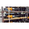 Image 1 : GIYI C-10 MINI EXCAVATOR ATTACHMENT SET- 2 BUCKETS, GRABBER, RAKE, RIPPER, QUICK CONNECT, AUGER &