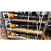 Image 1 : GIYI C-10 MINI EXCAVATOR ATTACHMENT SET- 2 BUCKETS, GRABBER, RAKE, RIPPER, QUICK CONNECT, AUGER &