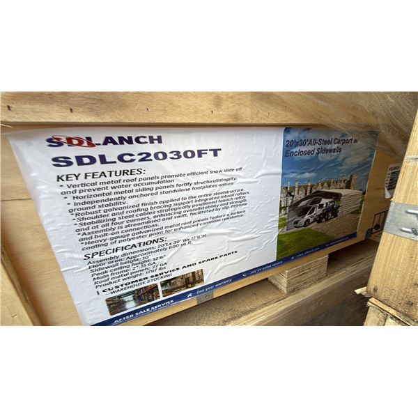 SDLANCH SDL2030GT 20' X 30' HEAVY DUTY GREENHOUSE/STORAGE TENT *IN WOODEN CRATE*