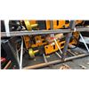 Image 1 : GIYI P680 YELLOW 67" HYDRAULIC INDUSTRIAL SKID STEER BREAKER ATTACHMENT WITH TOOLBOX & BIT