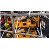 Image 1 : GIYI P680 YELLOW 67" HYDRAULIC INDUSTRIAL SKID STEER BREAKER ATTACHMENT WITH TOOLBOX & BIT