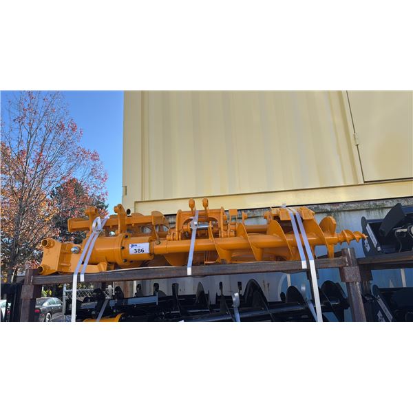 GIYI C-10 MINI EXCAVATOR ATTACHMENT SET- 2 BUCKETS, GRABBER, RAKE, RIPPER, QUICK CONNECT, AUGER &