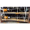Image 1 : GIYI C-10 MINI EXCAVATOR ATTACHMENT SET- 2 BUCKETS, GRABBER, RAKE, RIPPER, QUICK CONNECT, AUGER &