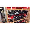 Image 1 : GIYI RED SKID STEER HYDRAULIC AUGER ATTACHMENT SET WITH 3 RODS