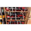 Image 1 : GIYI RED SKID STEER HYDRAULIC AUGER ATTACHMENT SET WITH 3 RODS