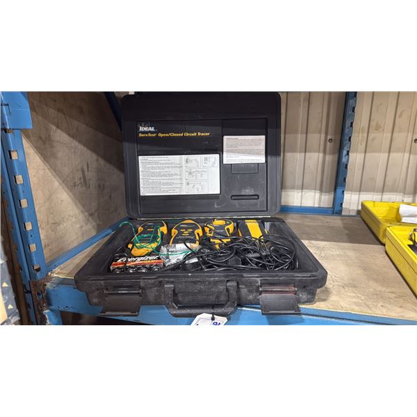 IDEAL SURETEST INDUSTRIAL OPEN / CLOSED CIRCUIT TRACING TOOLS IN HARD TRANSPORT CASE