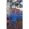 Image 2 : CANWAY 6H-20 HEAVY DUTY BLUE 6 STEP NARROW MOBILE WAREHOUSE STAIRS WITH 20" X 15" PLATFORM