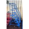 Image 1 : CANWAY 5H-20 HEAVY DUTY BLUE 5 STEP NARROW MOBILE WAREHOUSE STAIRS WITH 20" X 15" PLATFORM