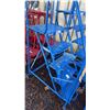 Image 2 : CANWAY 5H-20 HEAVY DUTY BLUE 5 STEP NARROW MOBILE WAREHOUSE STAIRS WITH 20" X 15" PLATFORM