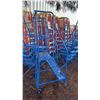 Image 2 : CANWAY 4H-20 HEAVY DUTY BLUE 4 STEP NARROW MOBILE WAREHOUSE STAIRS WITH 20" X 15" PLATFORM