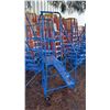 Image 2 : CANWAY 4H HEAVY DUTY BLUE 4 STEP NARROW MOBILE WAREHOUSE STAIRS WITH 24" X 15" PLATFORM