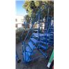Image 2 : CANWAY 5H HEAVY DUTY BLUE 5 STEP NARROW MOBILE WAREHOUSE STAIRS WITH 24" X 15" PLATFORM