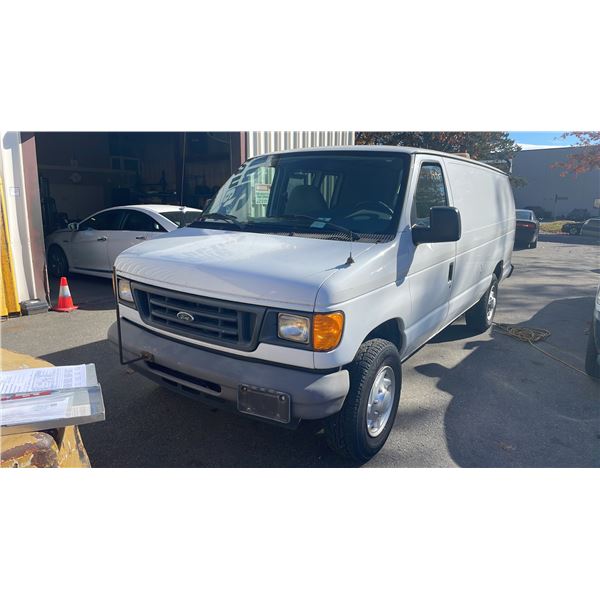 2007 FORD E250 SUPERDUTY VAN WHITE VIN 1FTNS24LX7DB46554