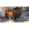 Image 3 : 2 GIYI 2025 BLACK CLG72 INDUSTRIAL 72" HYDRAULIC SKID STEER CURVED LOG GRABBER ATTACHMENTS, YELLOW