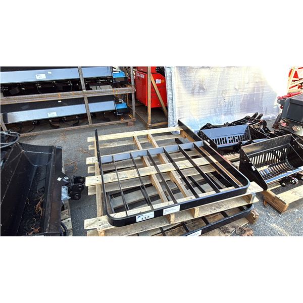 BLACK METAL INDUSTRIAL 37 W X 46 H FORKLIFT SAFETY CAGE