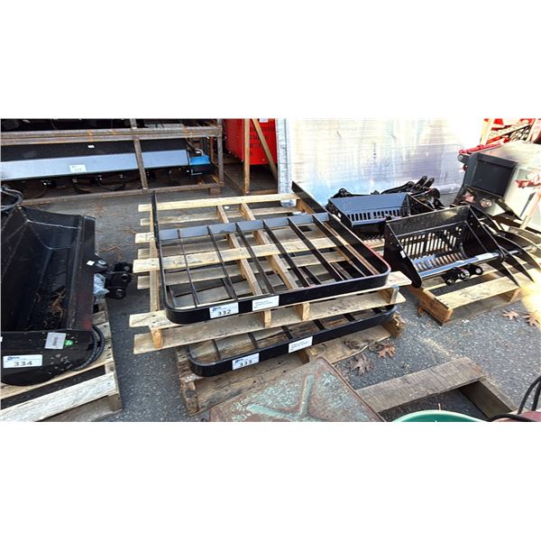 BLACK METAL INDUSTRIAL 37 W X 46 H FORKLIFT SAFETY CAGE