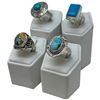 Image 2 : 4 New Rings * all stamped .925 * (Turquoise, Spiny Oyster Turquoise, & Blue Turquoise) Longest ring 