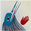 Image 4 : Signed Ben Houstie 2001 "Humming Bird Dancer" Original Painting on Paper (11 x 14 in.)