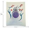 Image 2 : Ben Houstie 2001 Signed Humming Bird Dancer/Moon Painting (14.5 x 18.5 in.)