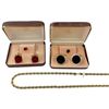 Image 3 : Group Lot of 18" Gold Plated Monet Rope Chain, Collection of Vintage Tie Tacks & Cuff Links