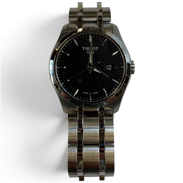 Tissot Couturier  Watch * Model TO35410A * Stainless steel with a black face, 39mm case and sapphire