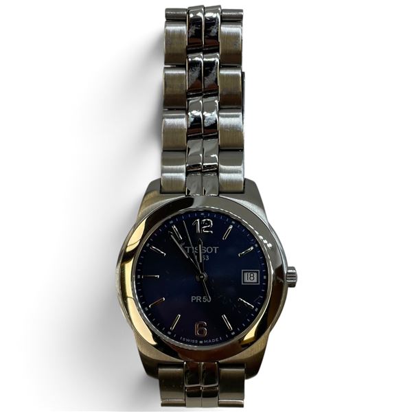 Tissot PR 50  Watch * Model J376/476K *Stainless steel with a black face, 35.9mm case and sapphire c