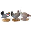 Image 1 : 3 Game Bird & Grouse Carved Wood Sculptures by C. Hiebert, North Vancouver