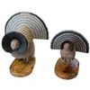 Image 2 : 2 Carved Ruffled Grouse Sculptures on Wood Bases by C. E. Hiebert